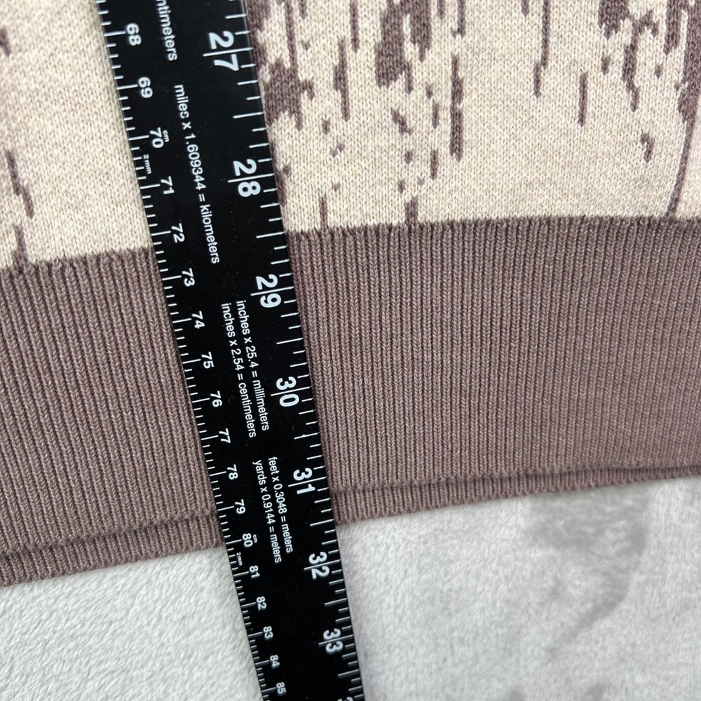Waggle Upland Wildknit Sweater Mens 2XL Brown Pheasant Graphic Crewneck Pullover - Picture 10 of 12